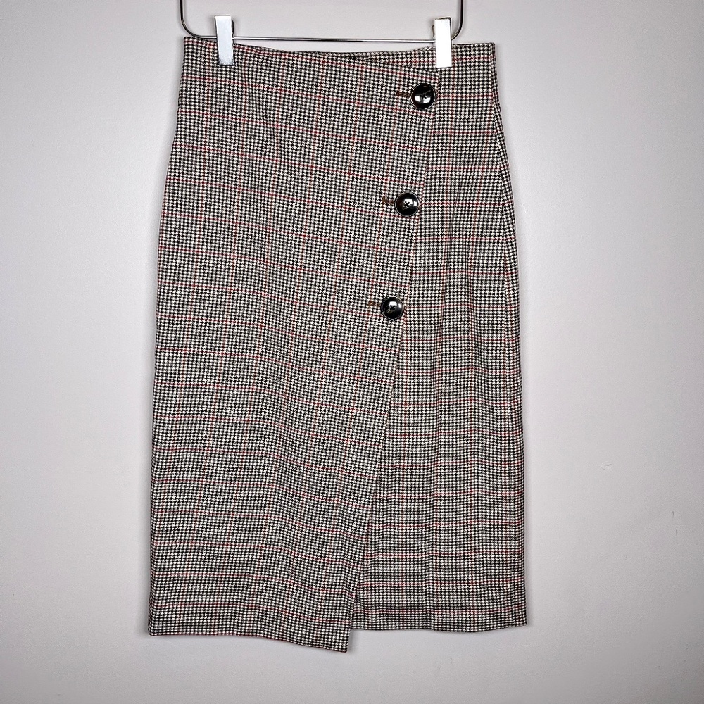 RW&CO Houndstooth Pencil Skirt NWT Size 2